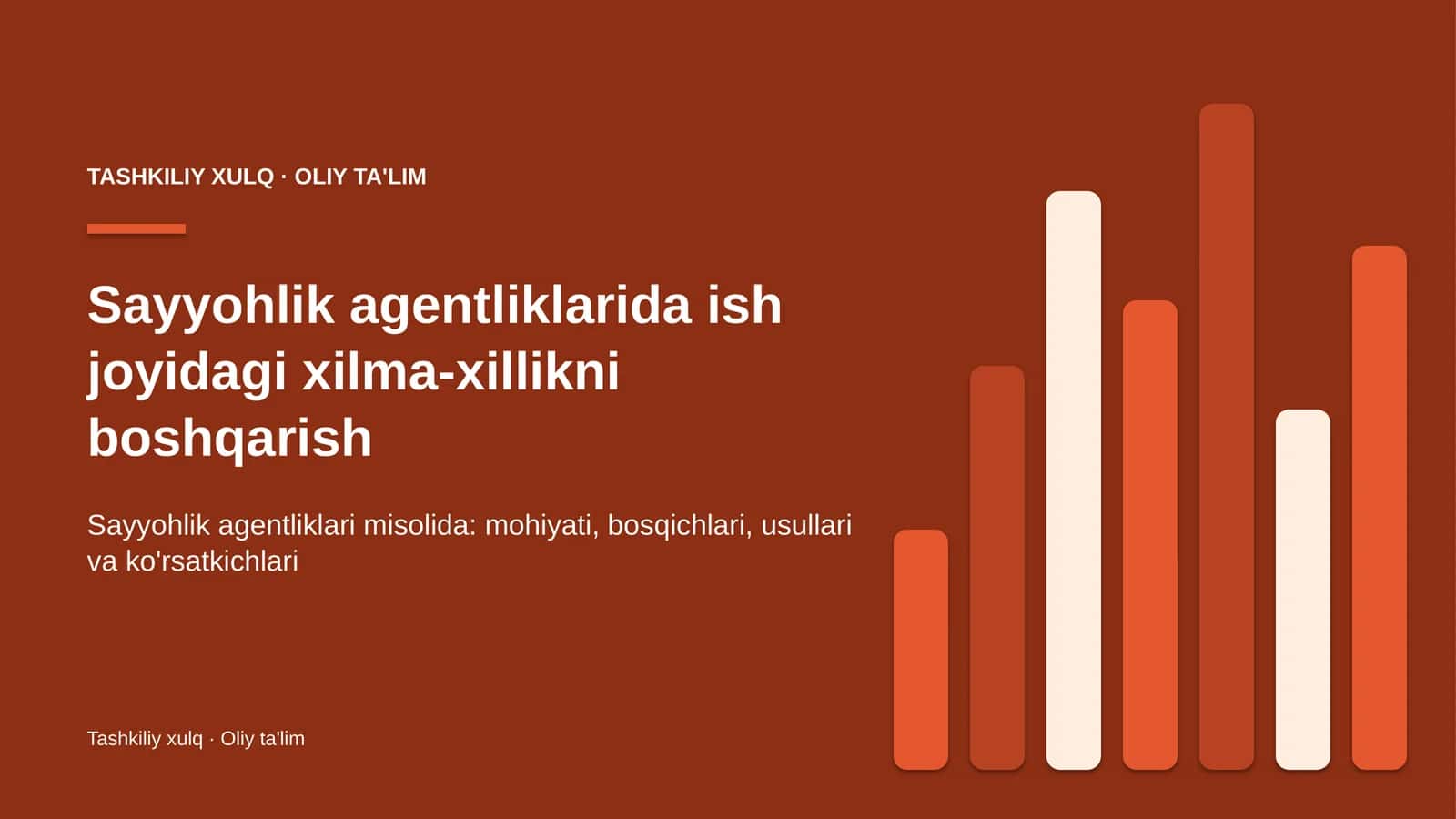 Sayyohlik agentliklarida ish joyidagi xilma-xillikni boshqarish