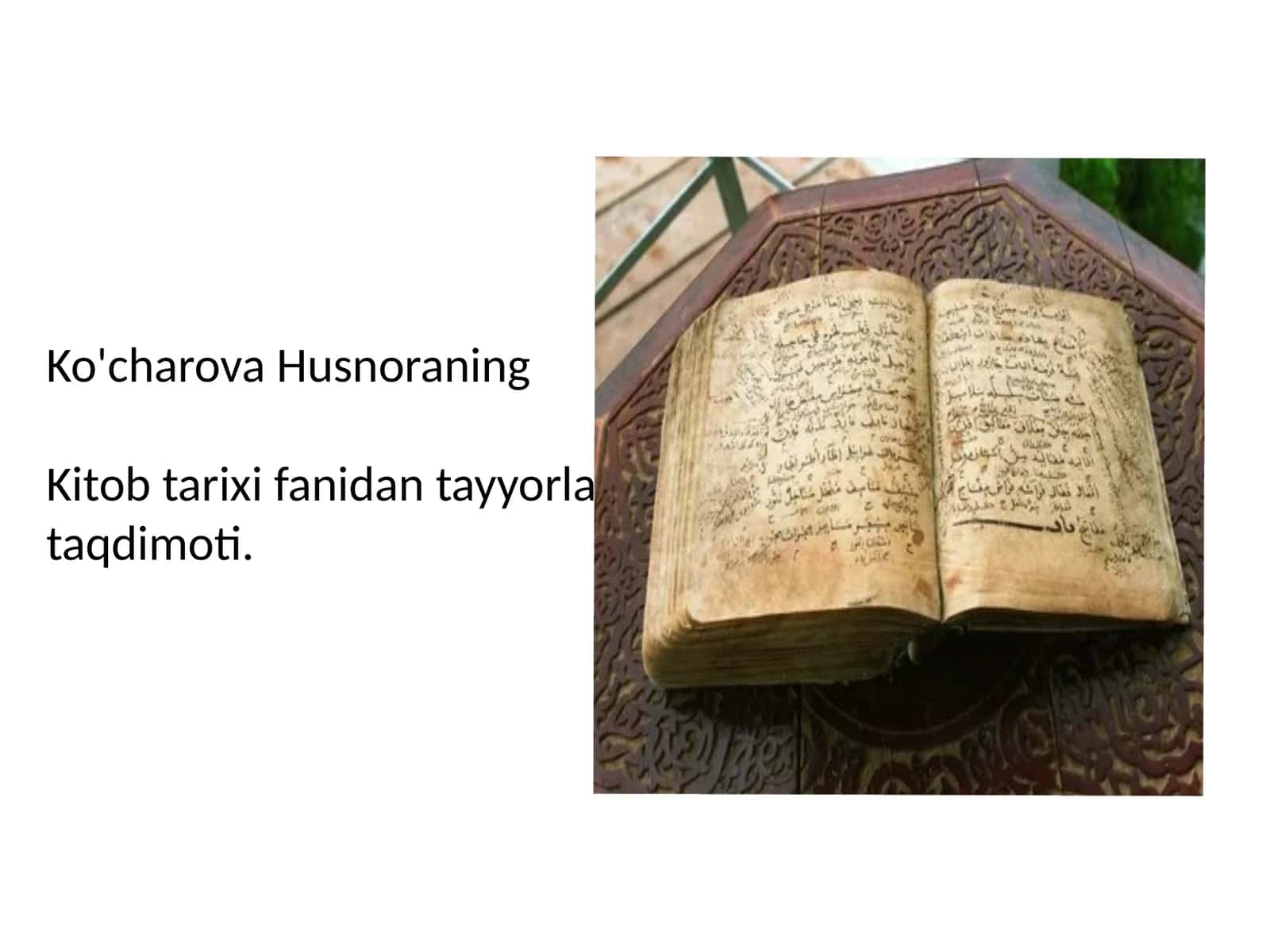 Kitob va kitobod ishi