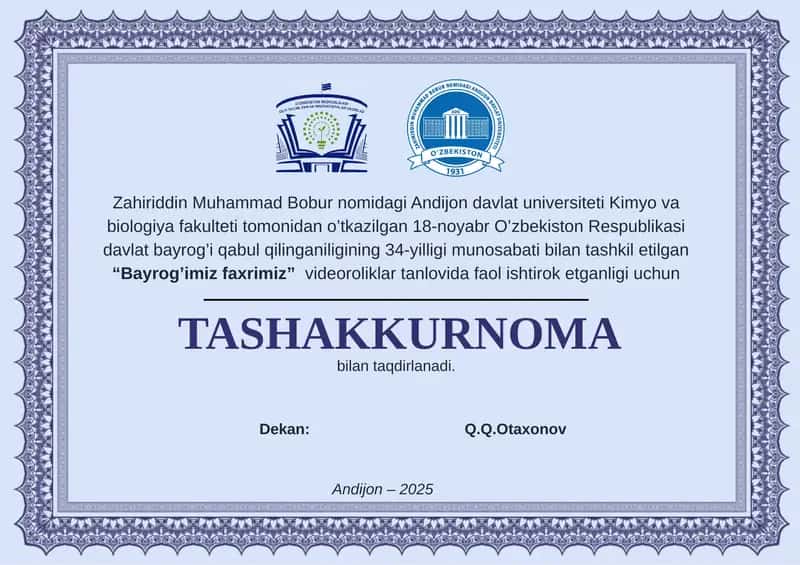 TASHAKKURNOMA