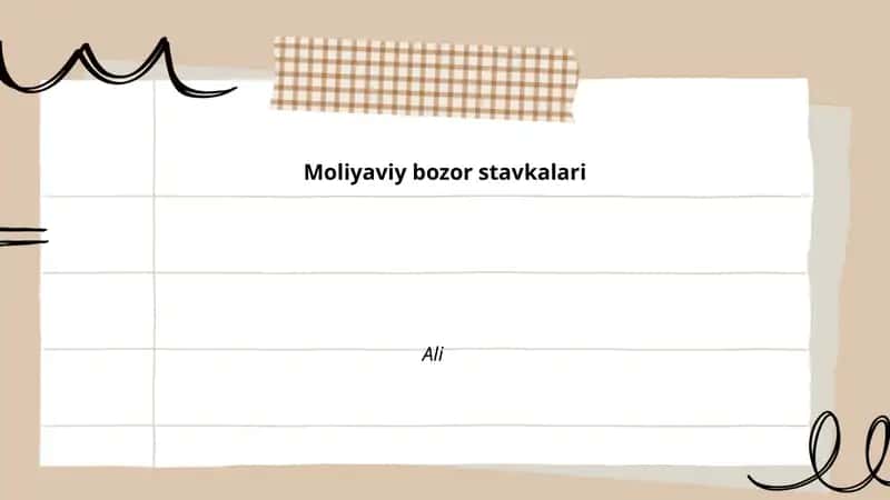 Moliyaviy bozor stavkalari
