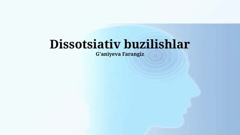 Dissotsiativ buzilishlar
