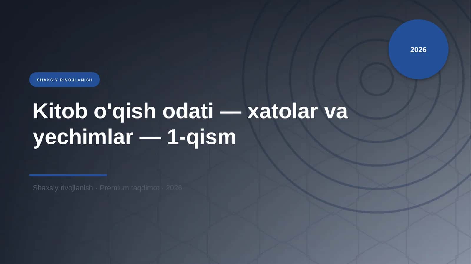 Shaxsiy Rivojlanish