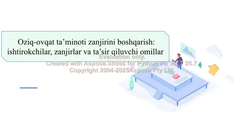 Oziq-ovqat taminoti zanjirini boshqarish ishtirokchilar, zanjirlar va tasir qiluvchi omillar