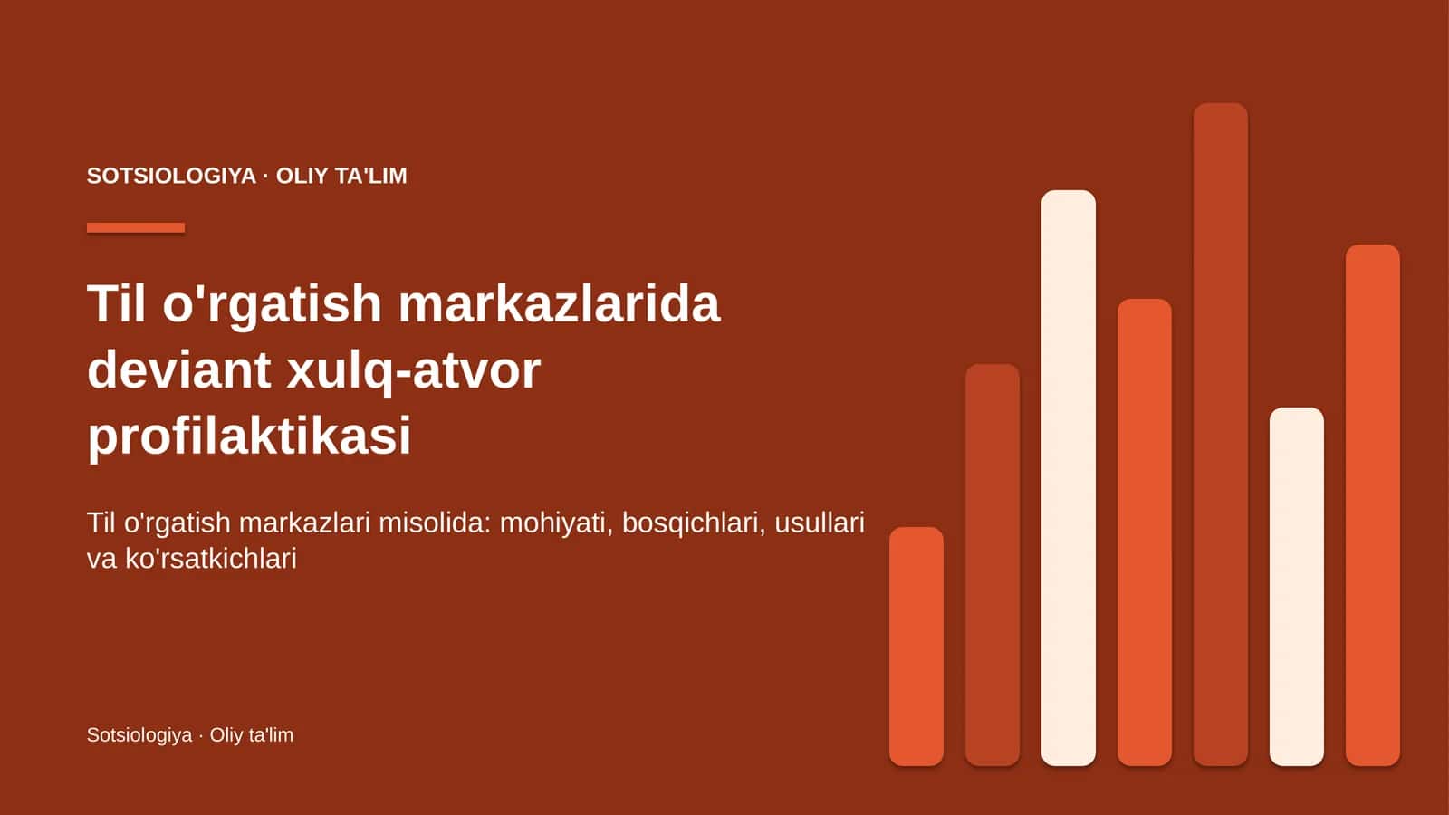 til o'rgatish markazlarida deviant xulq atvor profilaktikasi 6360