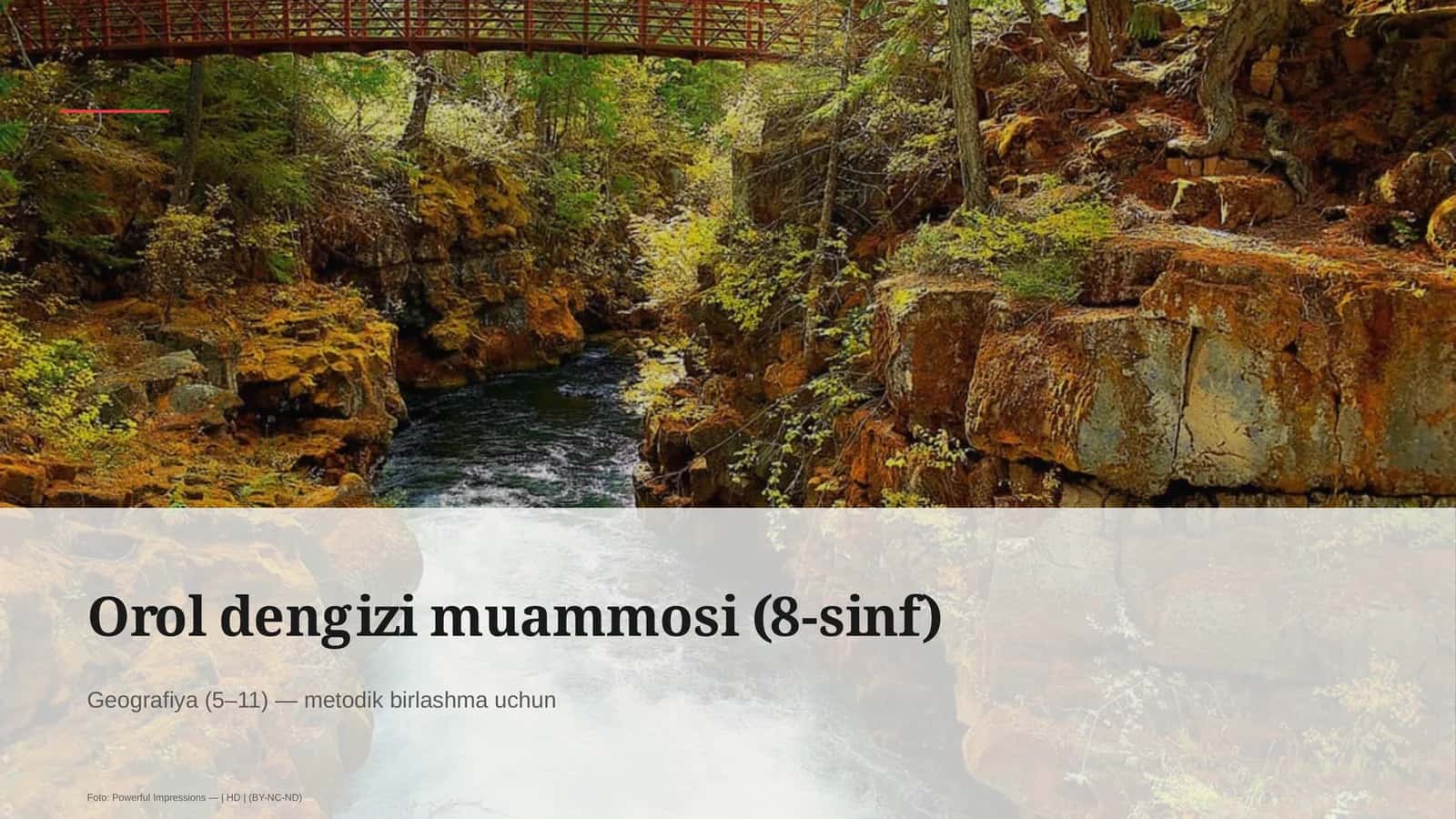 Orol dengizi muammosi (8-sinf)