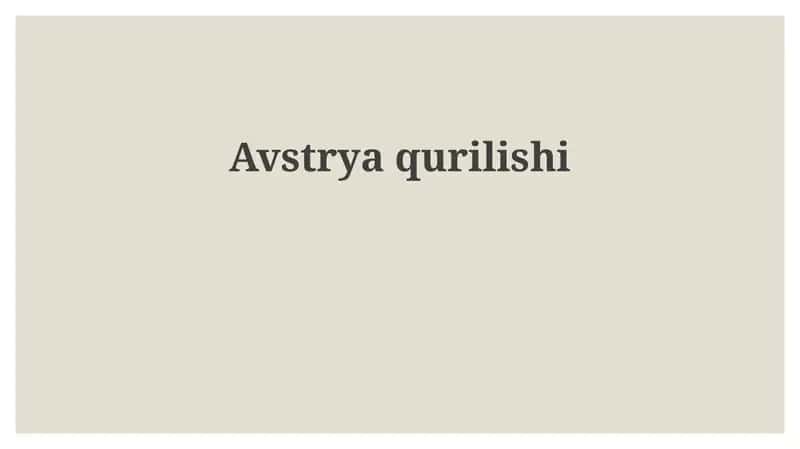 Avstriya qurilish sanoati