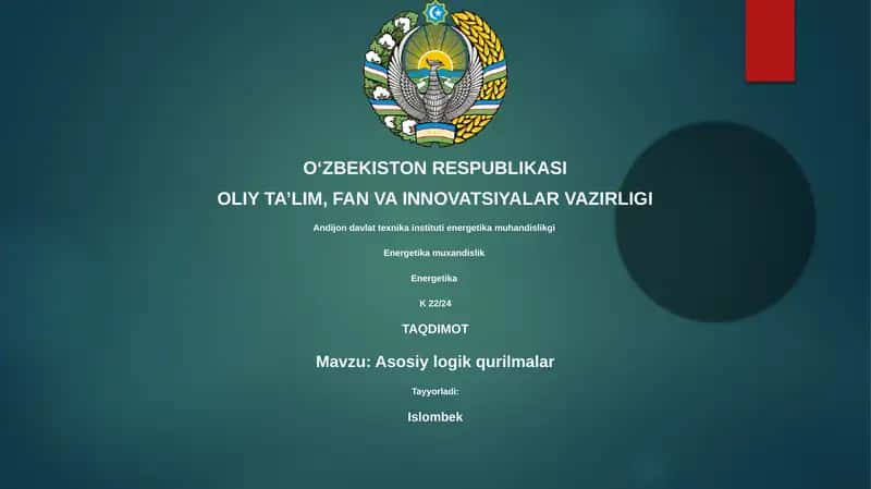 Asosiy logik qurilmalar