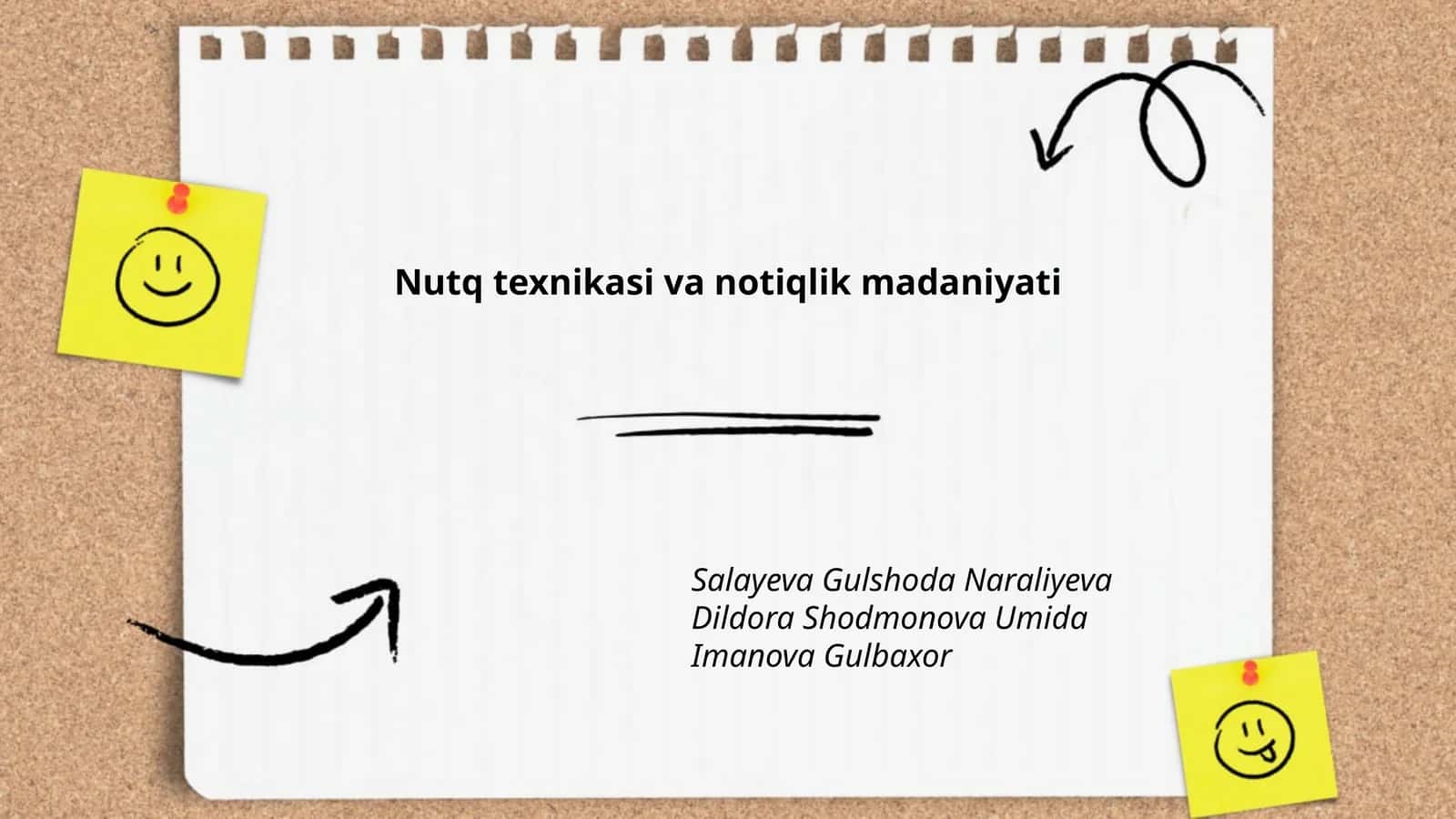 Nutq texnikasi va notiqlik madaniyati