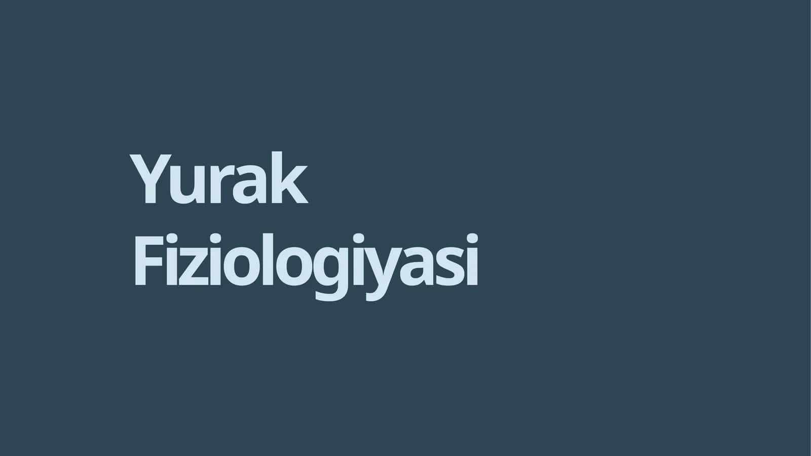 Yurak Fiziologiyasi