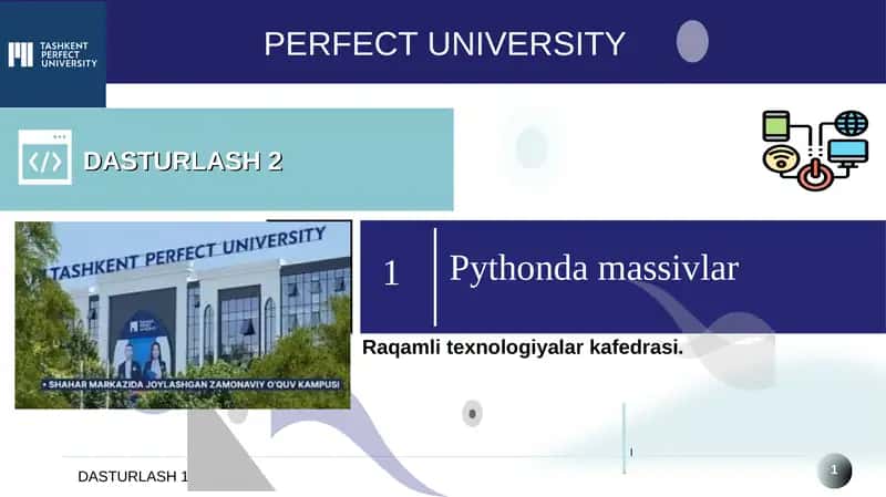 Pythondamassivlar