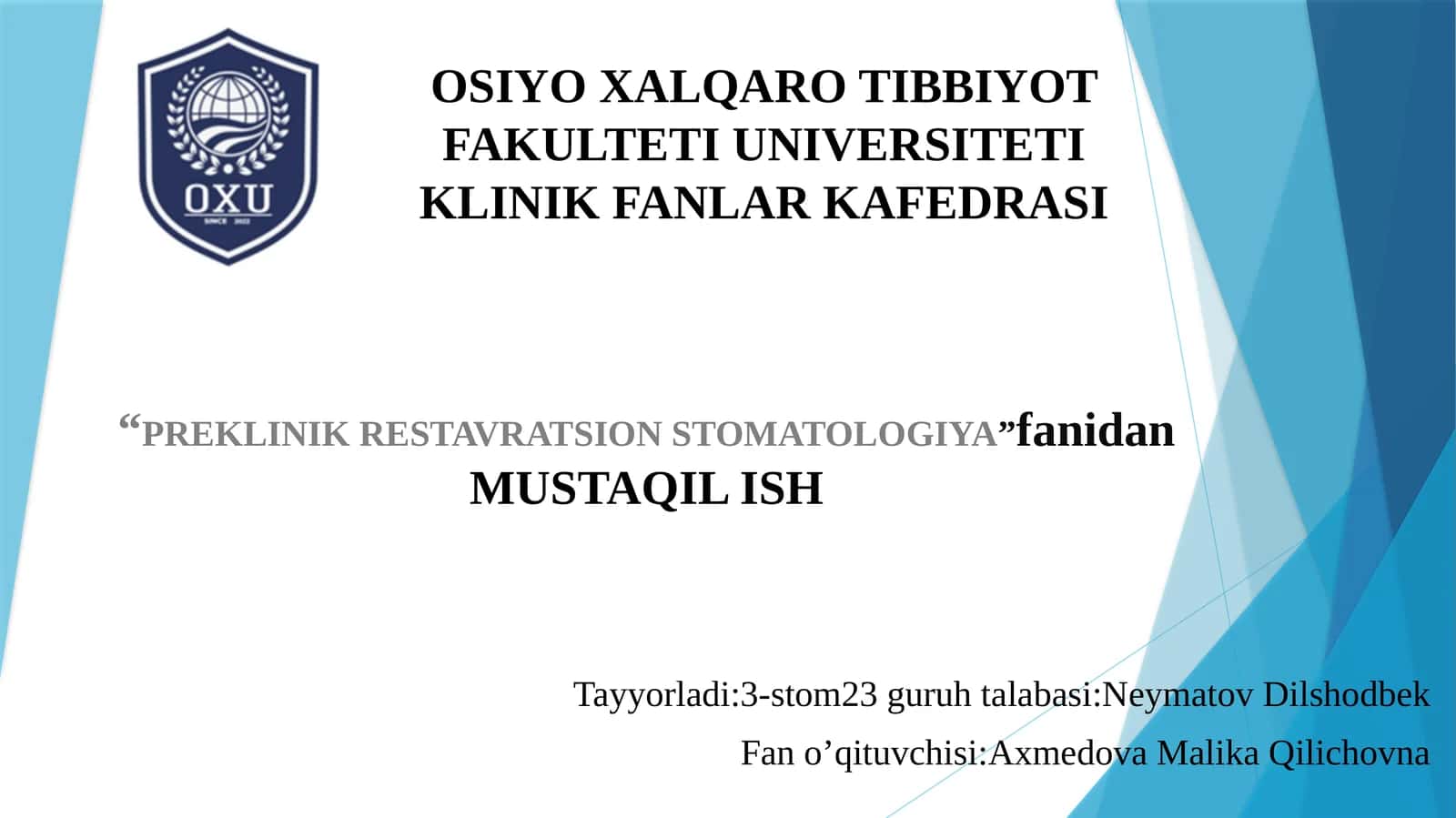 "Tishqattiq to'qimasini charxlashning minimal invaziv usullari"