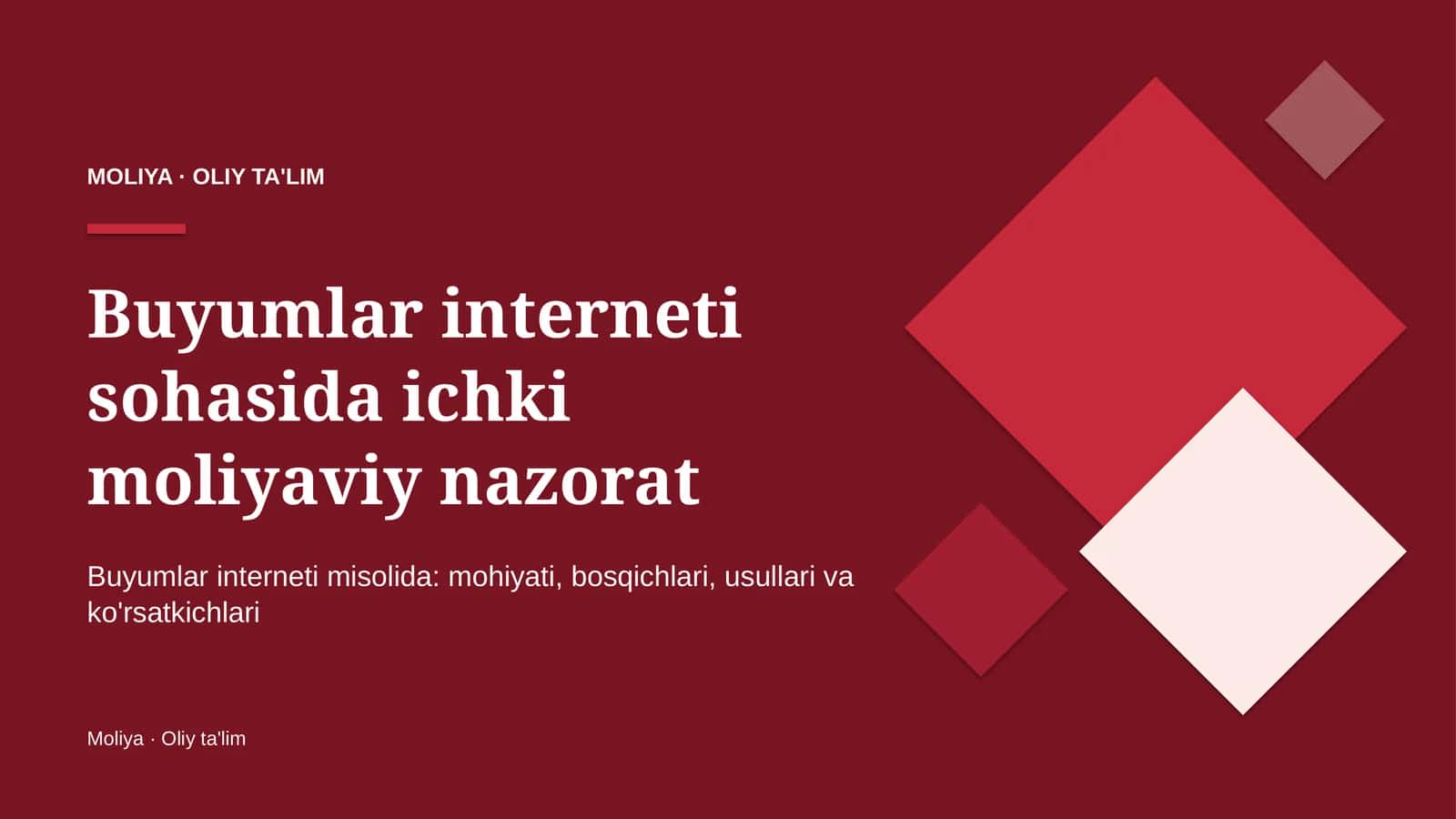 buyumlar interneti sohasida ichki moliyaviy nazorat 9169