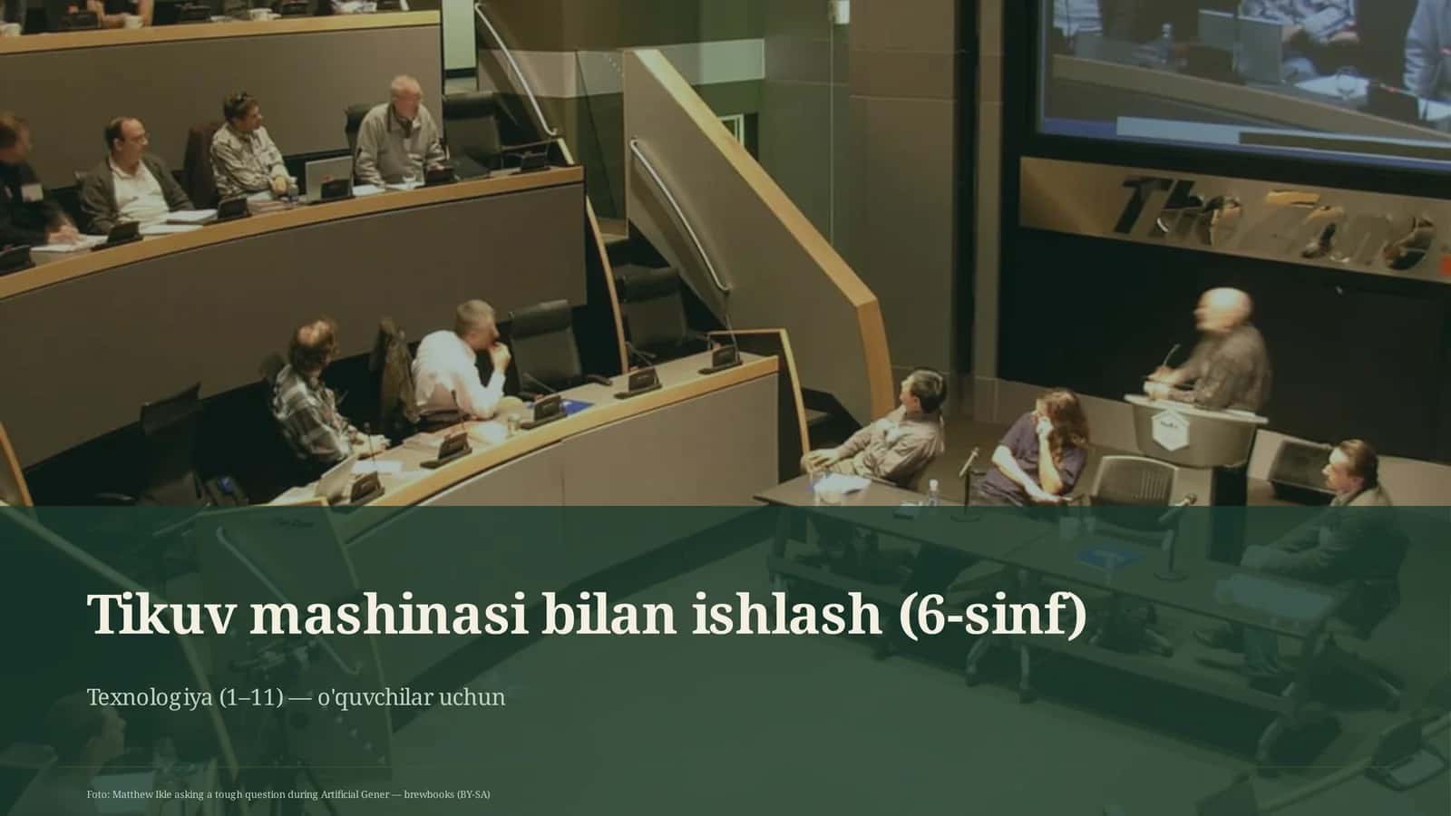 Tikuv mashinasi bilan ishlash (6-sinf)
