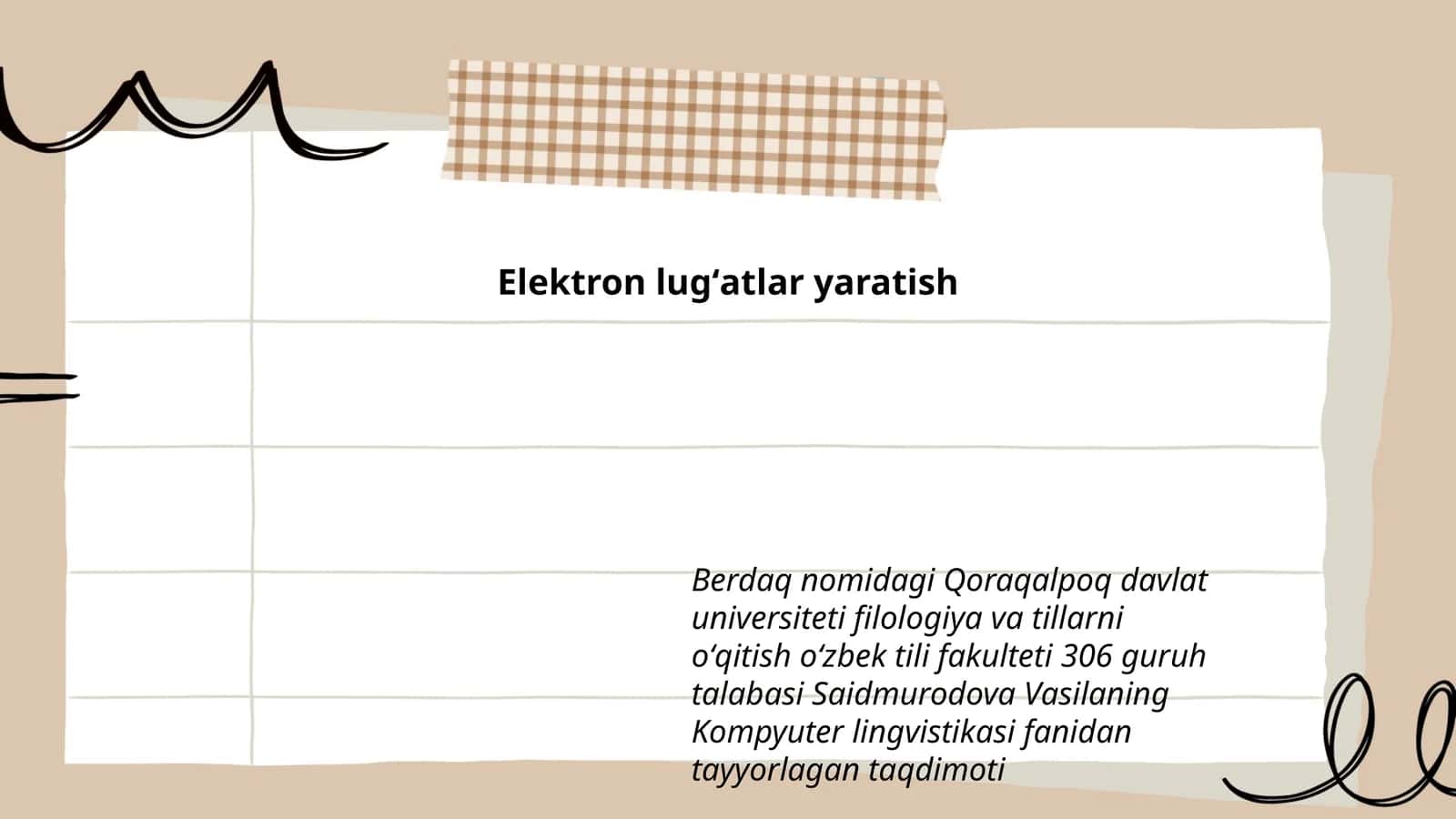Elektron lugʻatlar yaratish