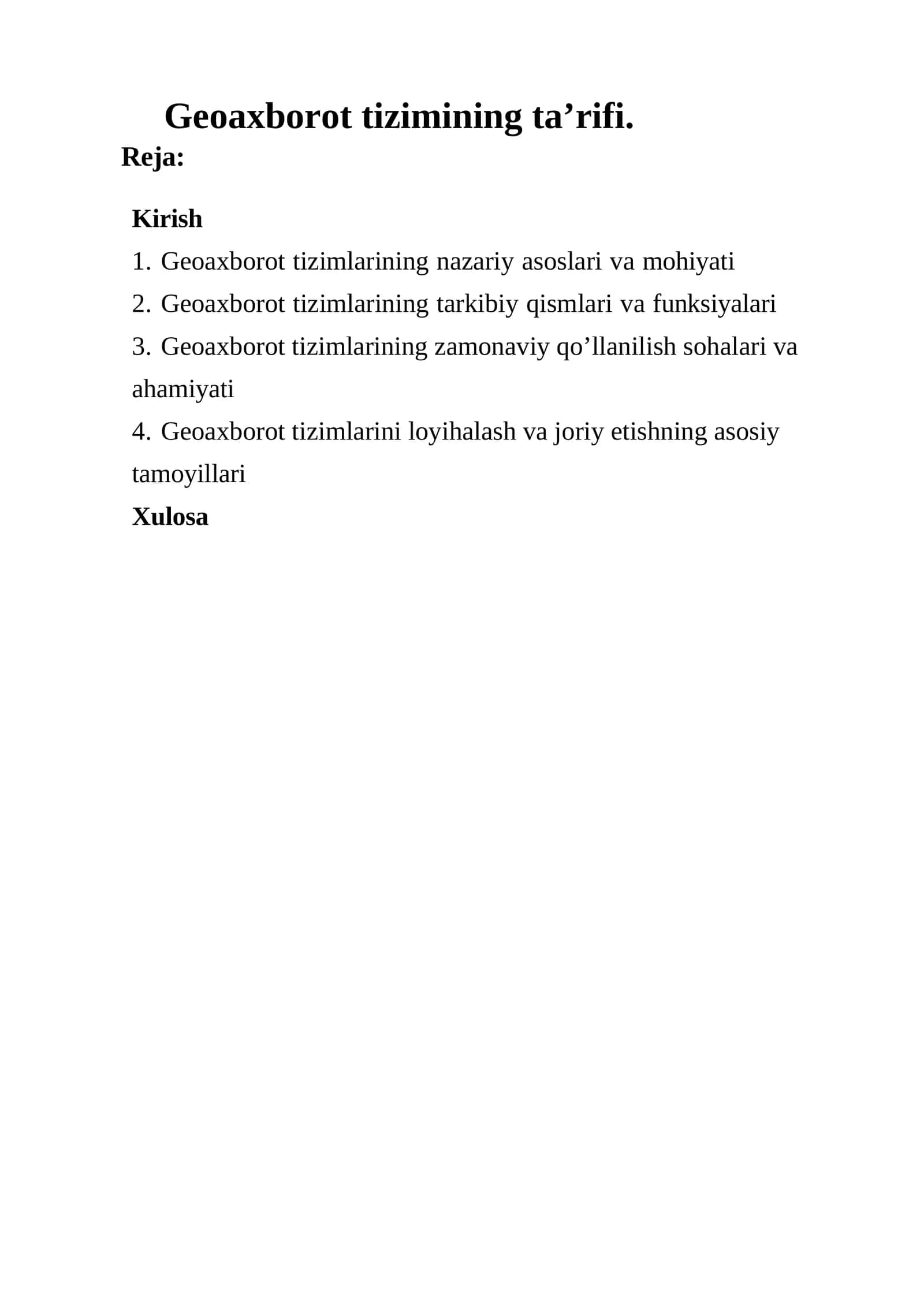 Geoaxborot tizimlari