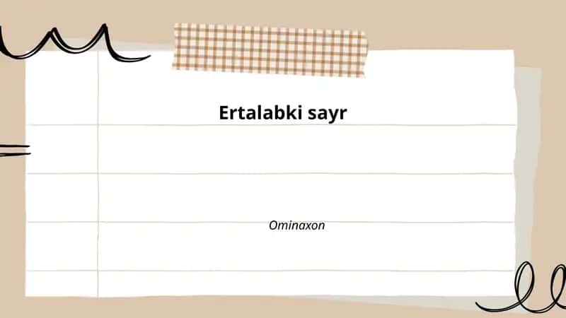 Ertalabki sayr
