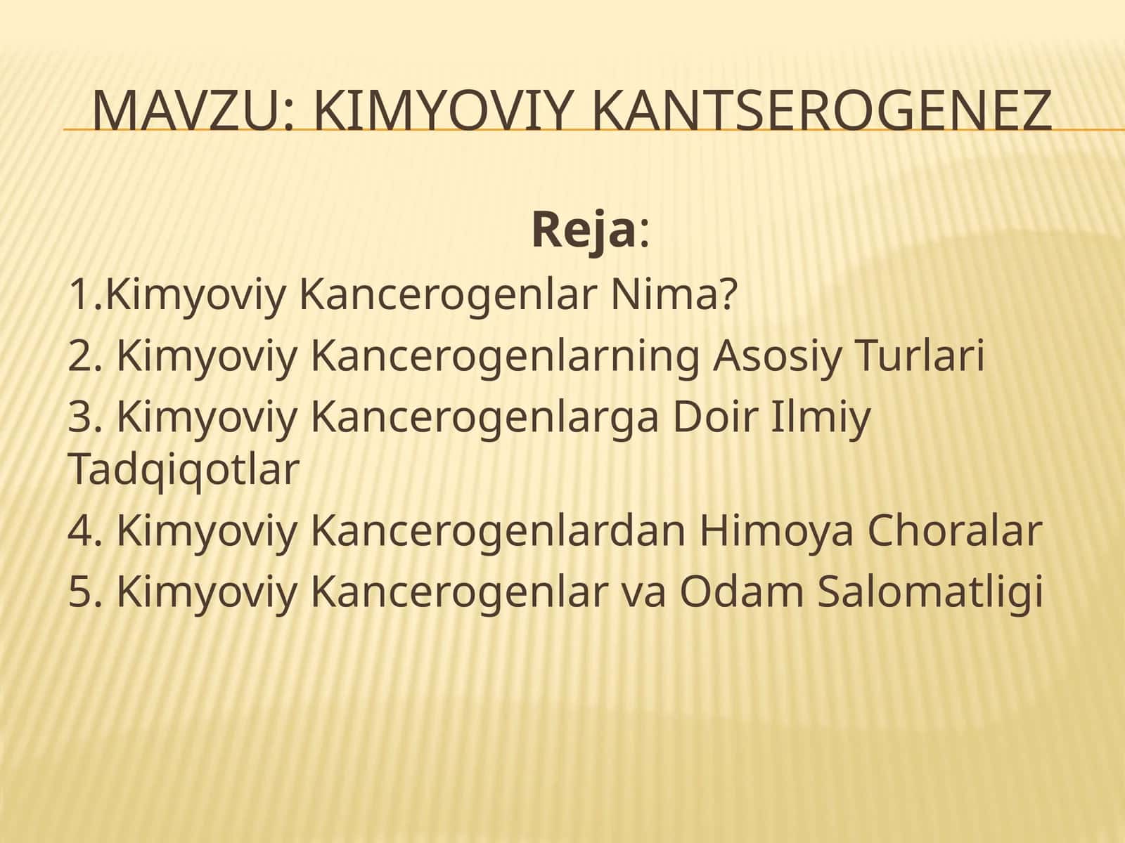 Kimyoviykantserogenez