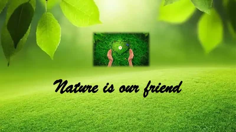 "Nature is our friend." (tabiyat bizning do`stimiz )