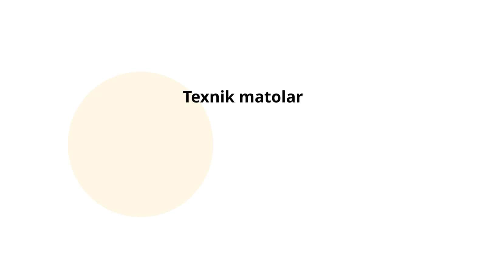 Texnik matolar