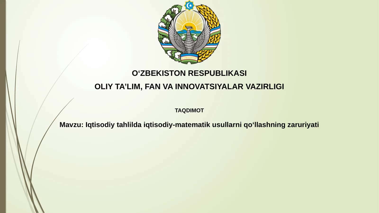 Iqtisodiy matematik usullar