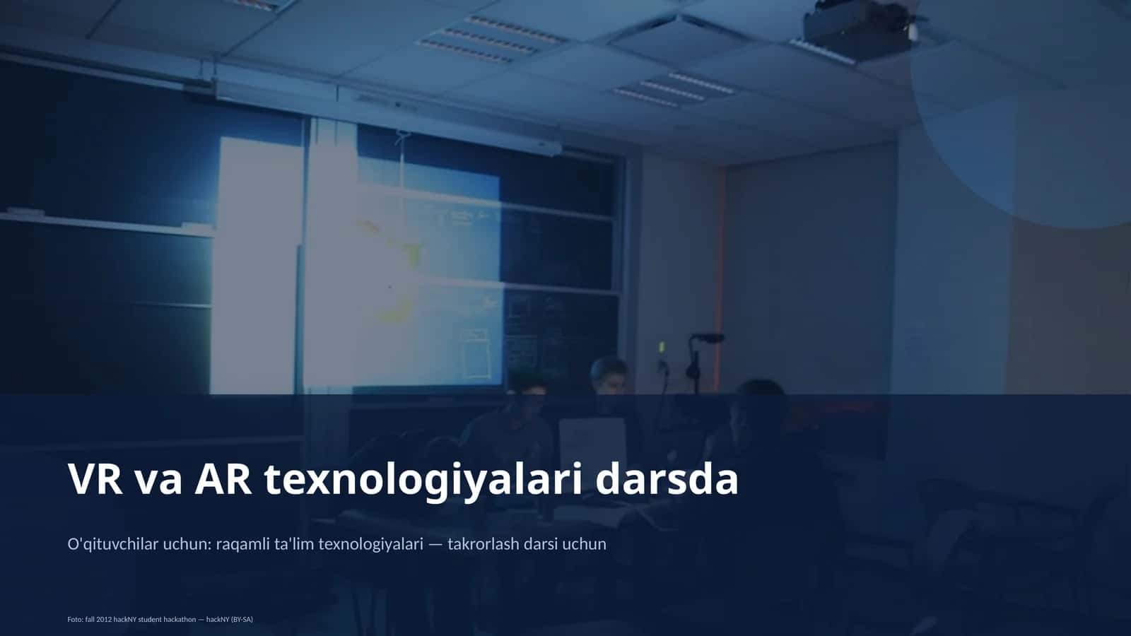 VR va AR texnologiyalari darsda