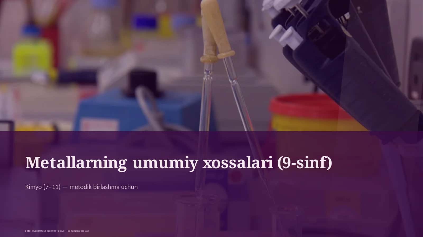 Metallarning umumiy xossalari (9-sinf)