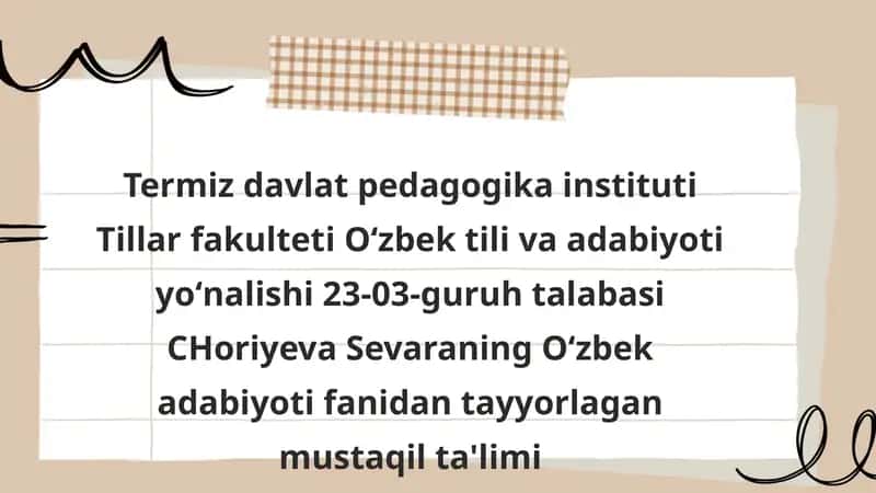 Ahmad Yassaviyning hayoti va ijodi