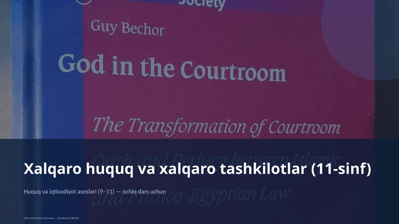 Xalqaro huquq va xalqaro tashkilotlar (11-sinf)