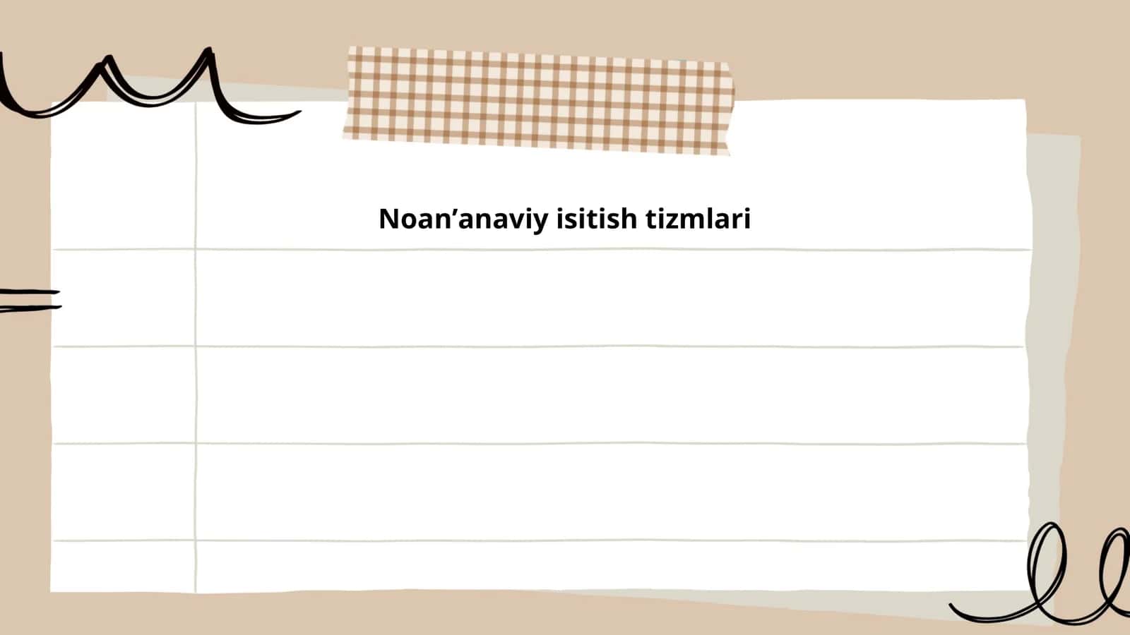Noanʼanaviy isitish tizmlari