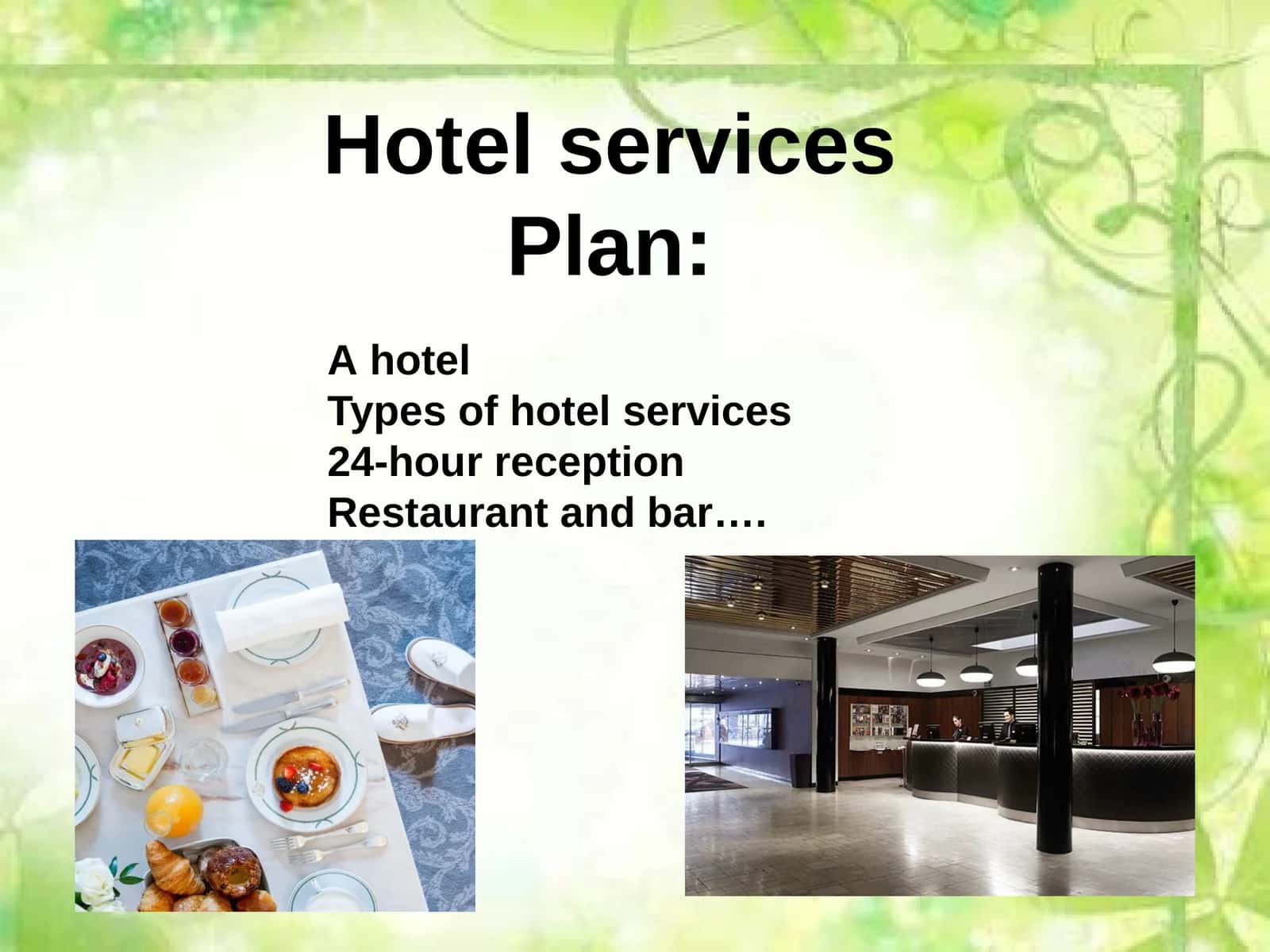 HotelservicesPlan