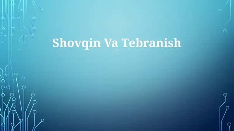 Shovqin Va Tebranish