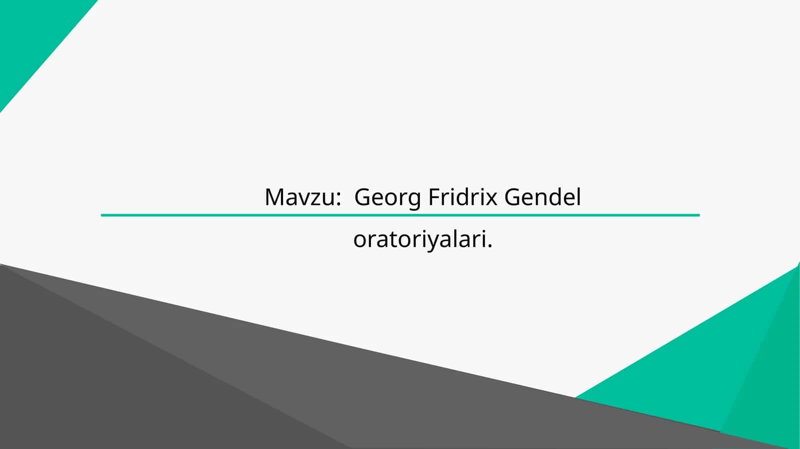 Georg Fridrix Gendeloratoriyalari