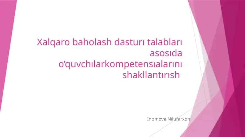 Xalqaro baholash dasturi
