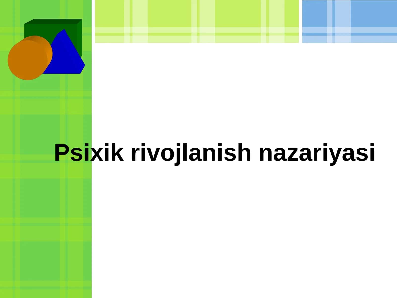 Psixik rivojlanish nazariyasi