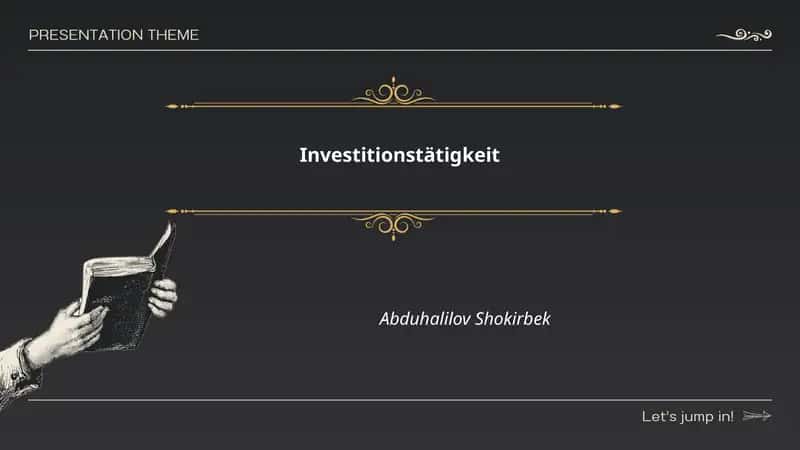 Investitionstätigkeit