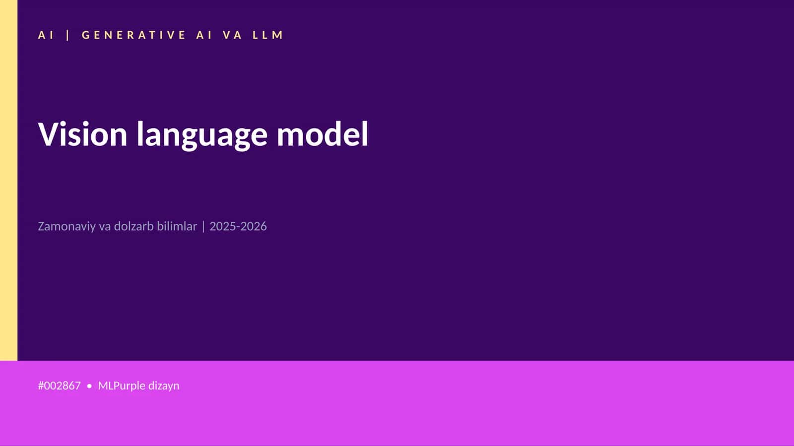 Vision language model