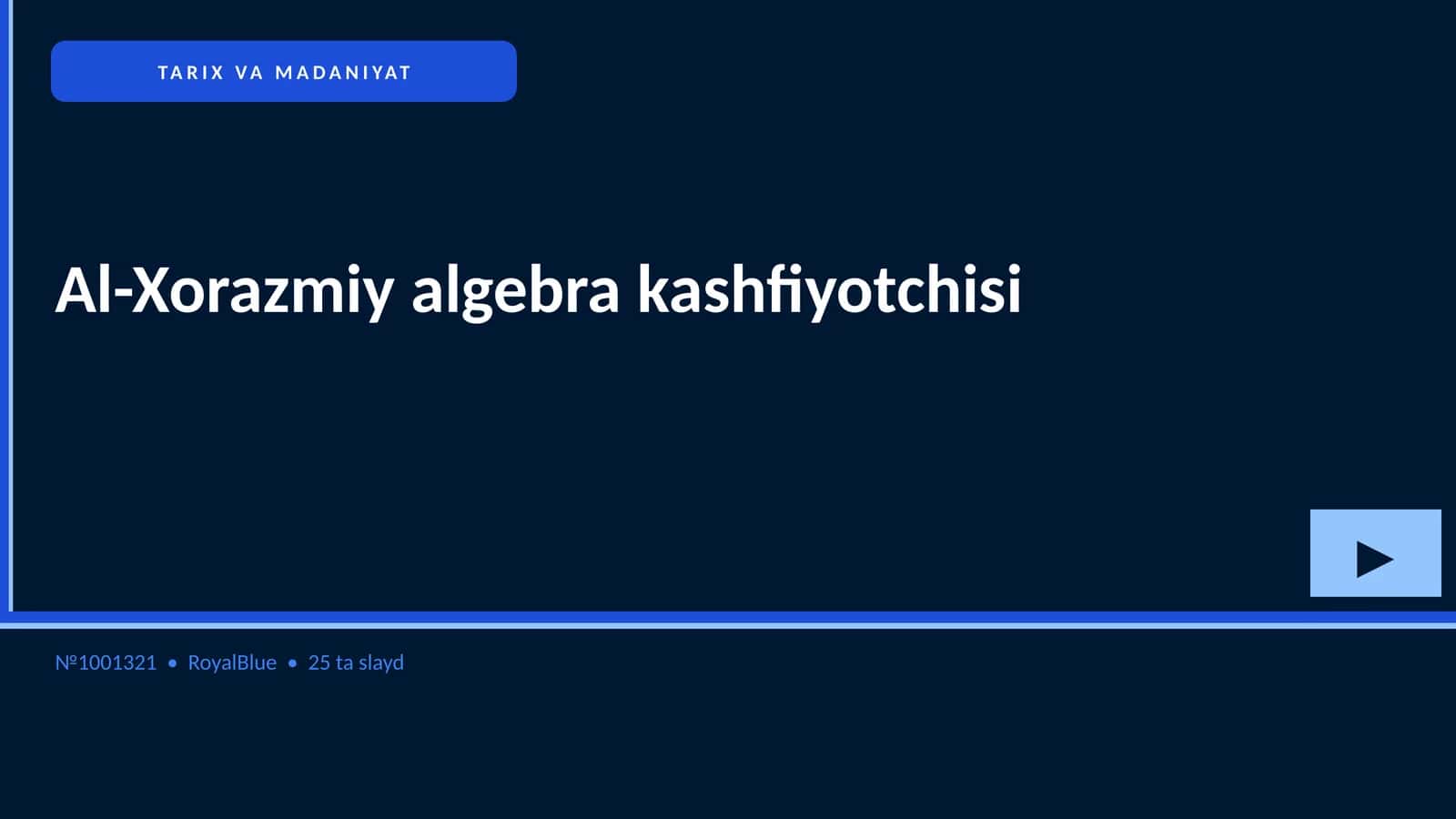 Al-Xorazmiy algebra kashfiyotchisi