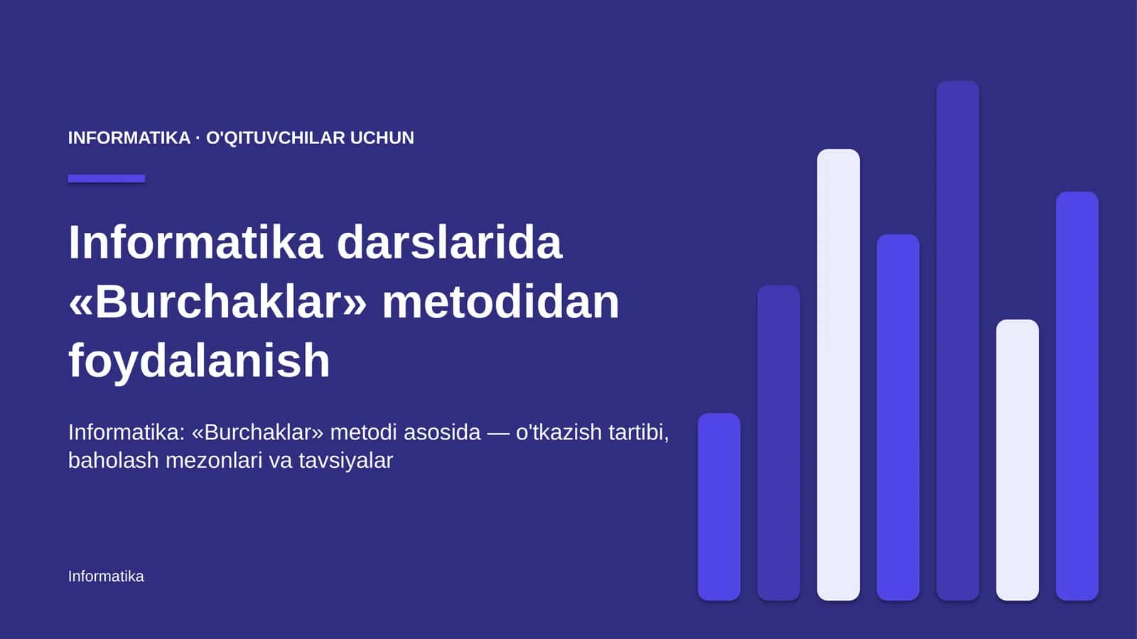 informatika darslarida burchaklar metodidan foydalanish 5048
