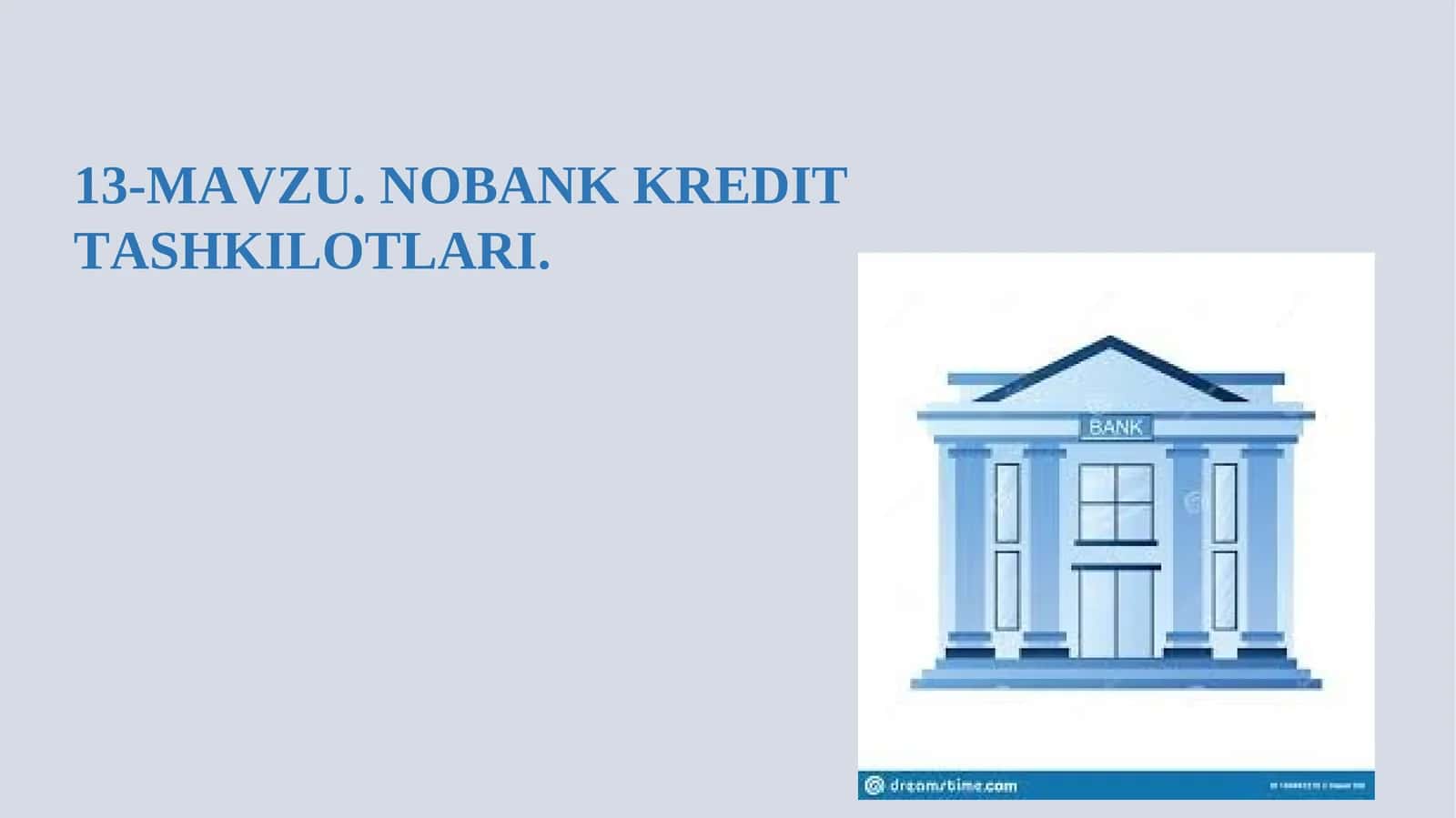 NOBANK KREDIT TASHKILOTLARI