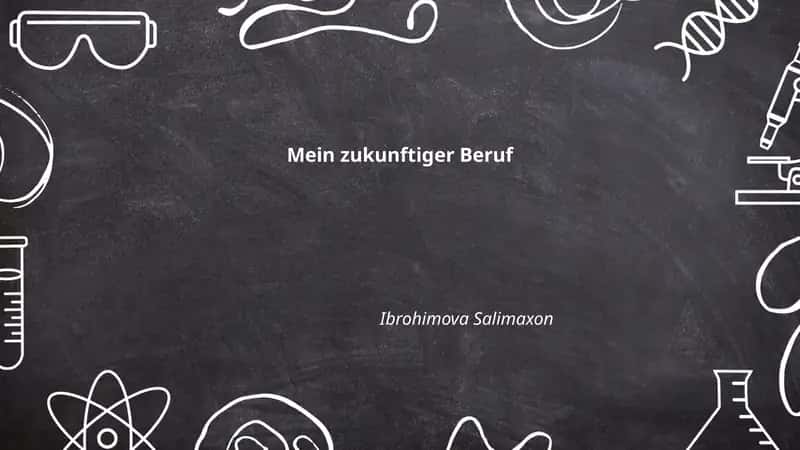Mein zukunftiger Beruf