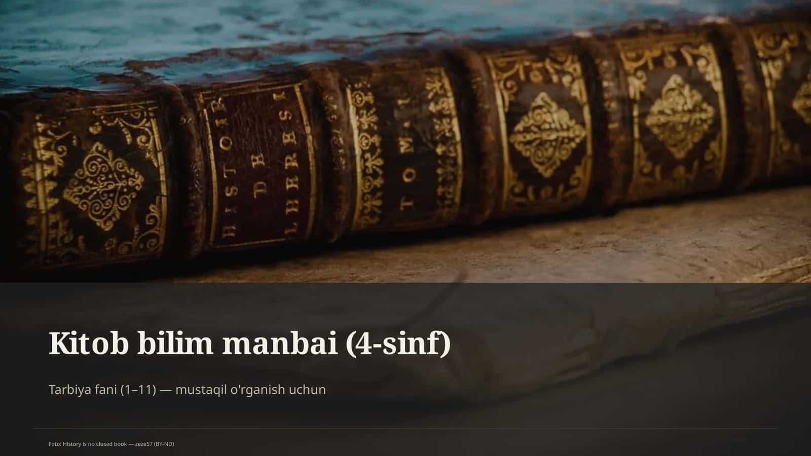 Kitob bilim manbai (4-sinf)