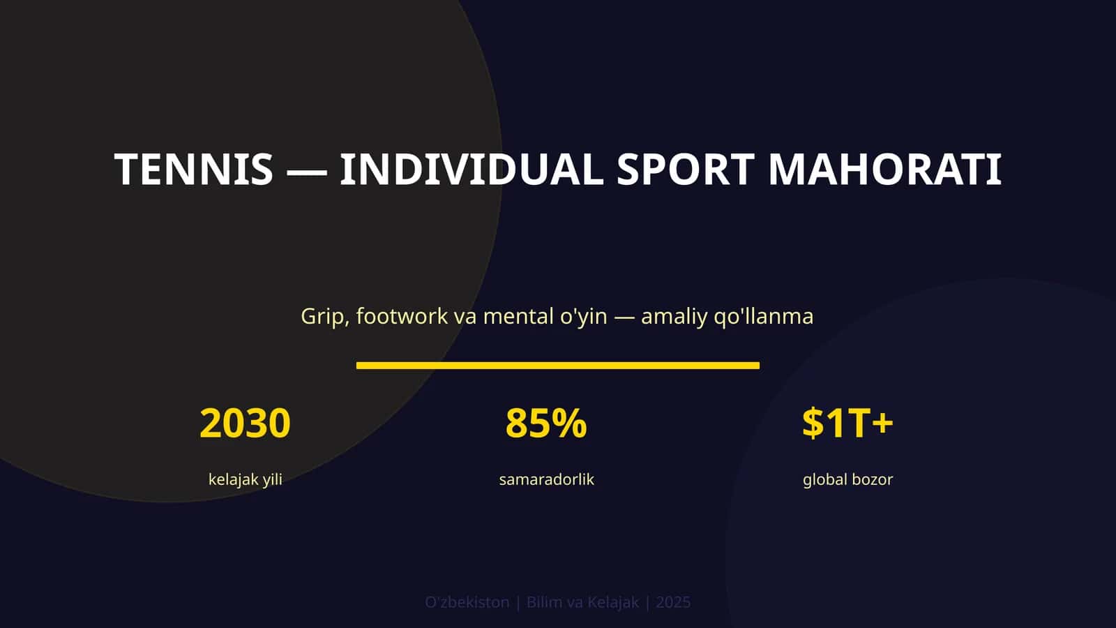 Tennis — individual sport mahorati
