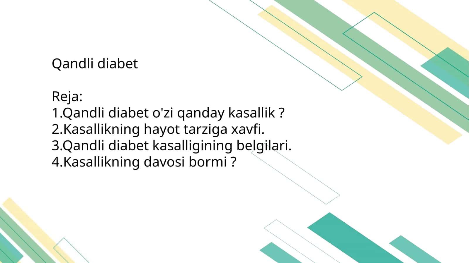 Qandli diabet