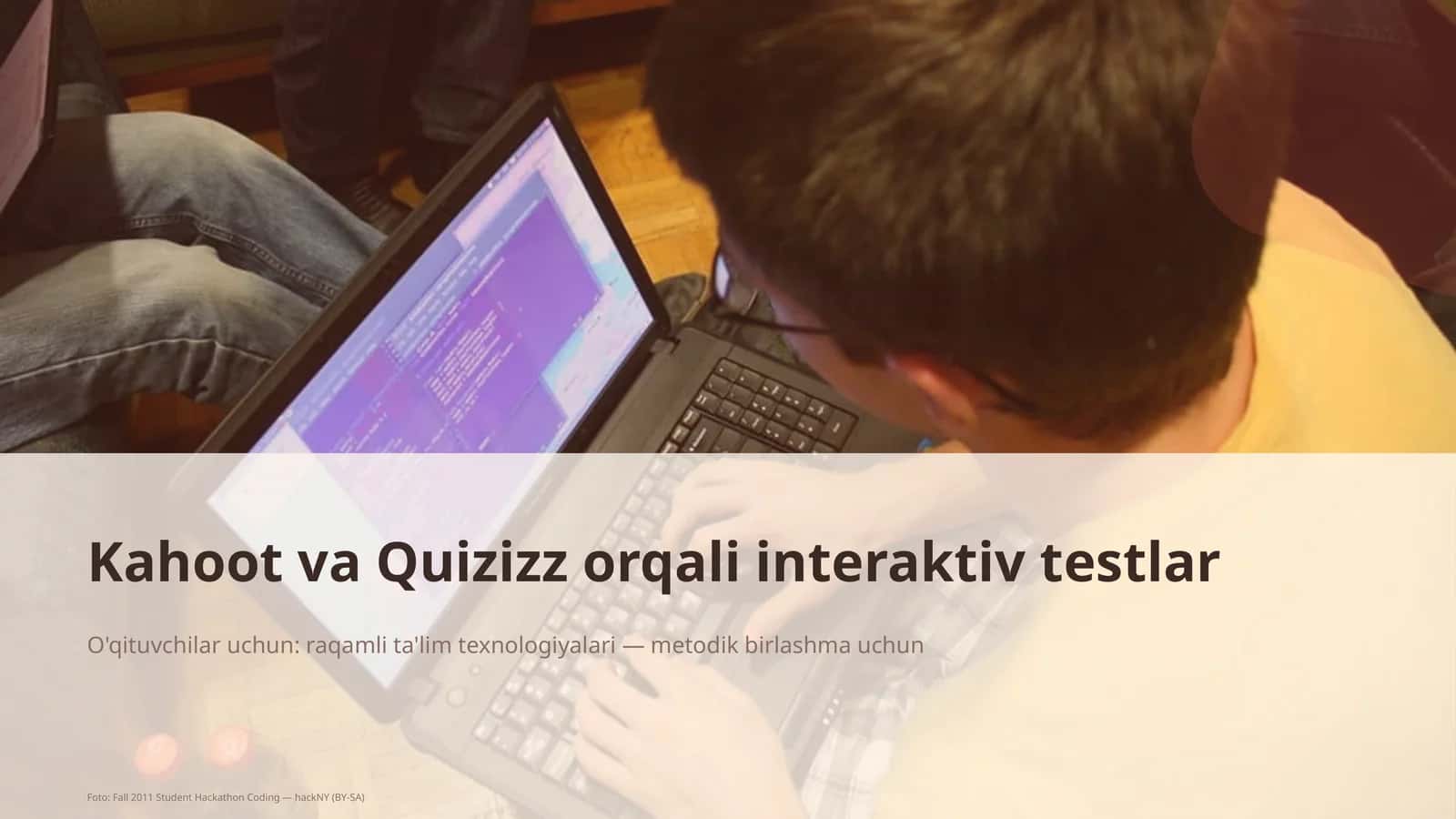 Kahoot va Quizizz orqali interaktiv testlar