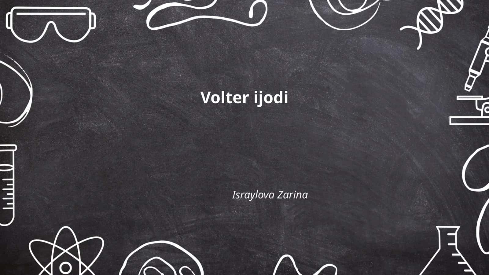 Volter ijodi