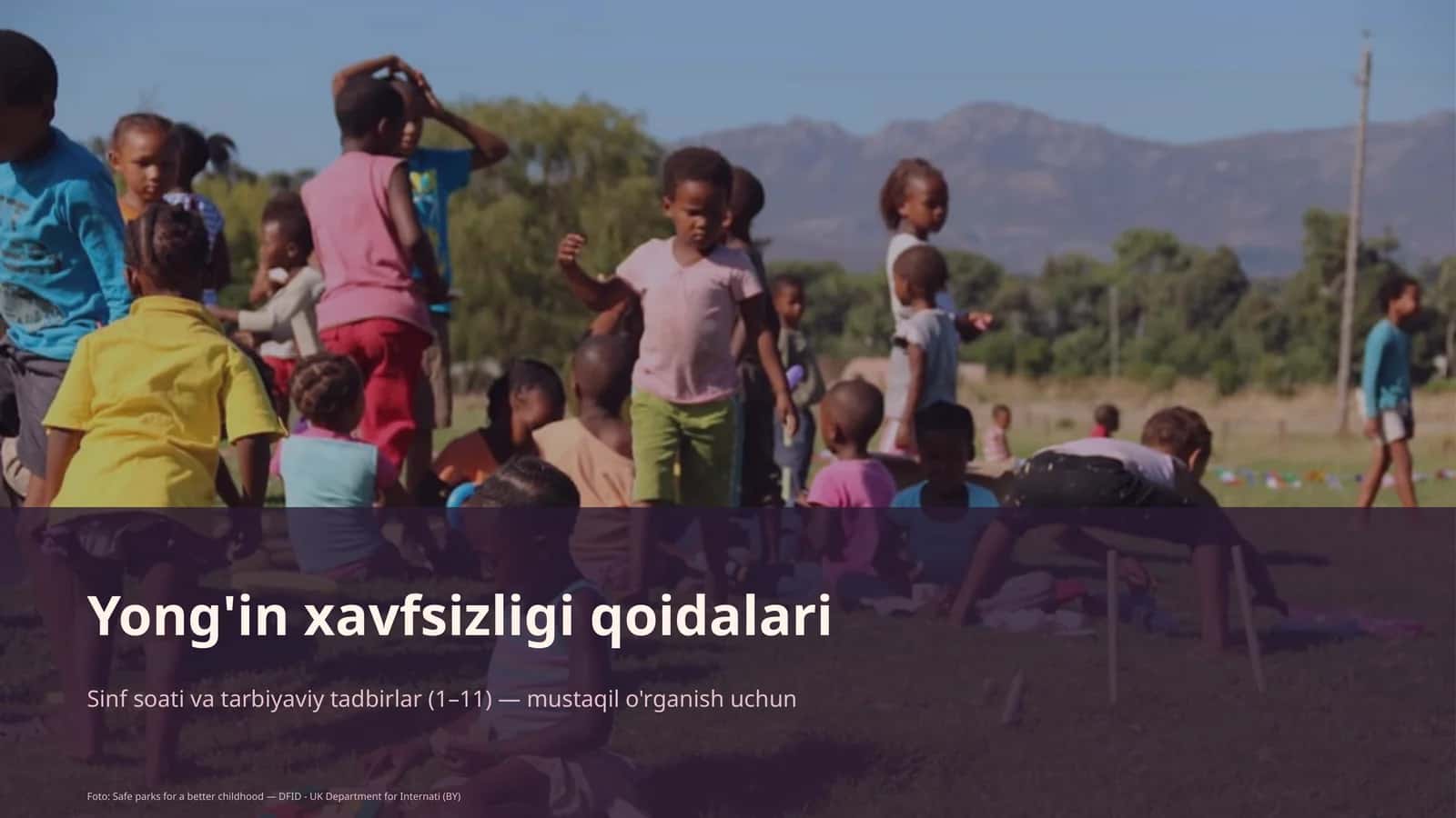 Yong'in xavfsizligi qoidalari