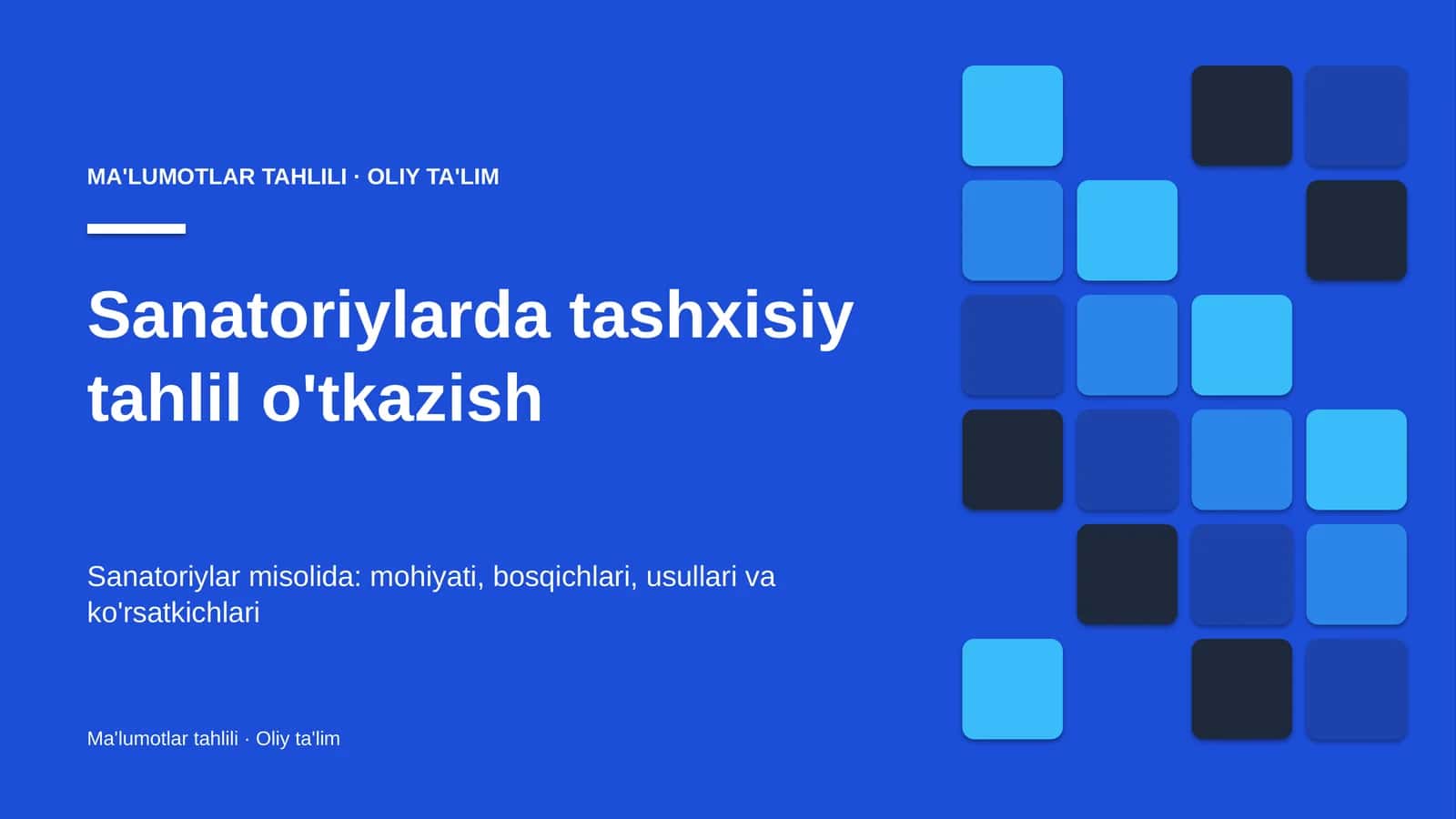sanatoriylarda tashxisiy tahlil o'tkazish 2367