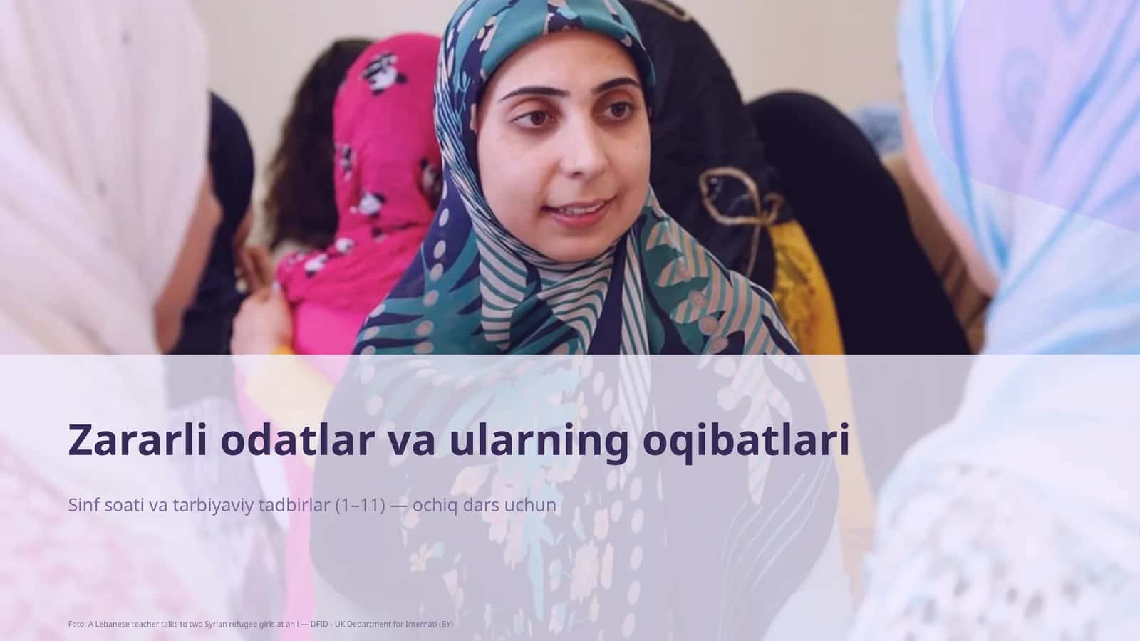 Zararli odatlar va ularning oqibatlari
