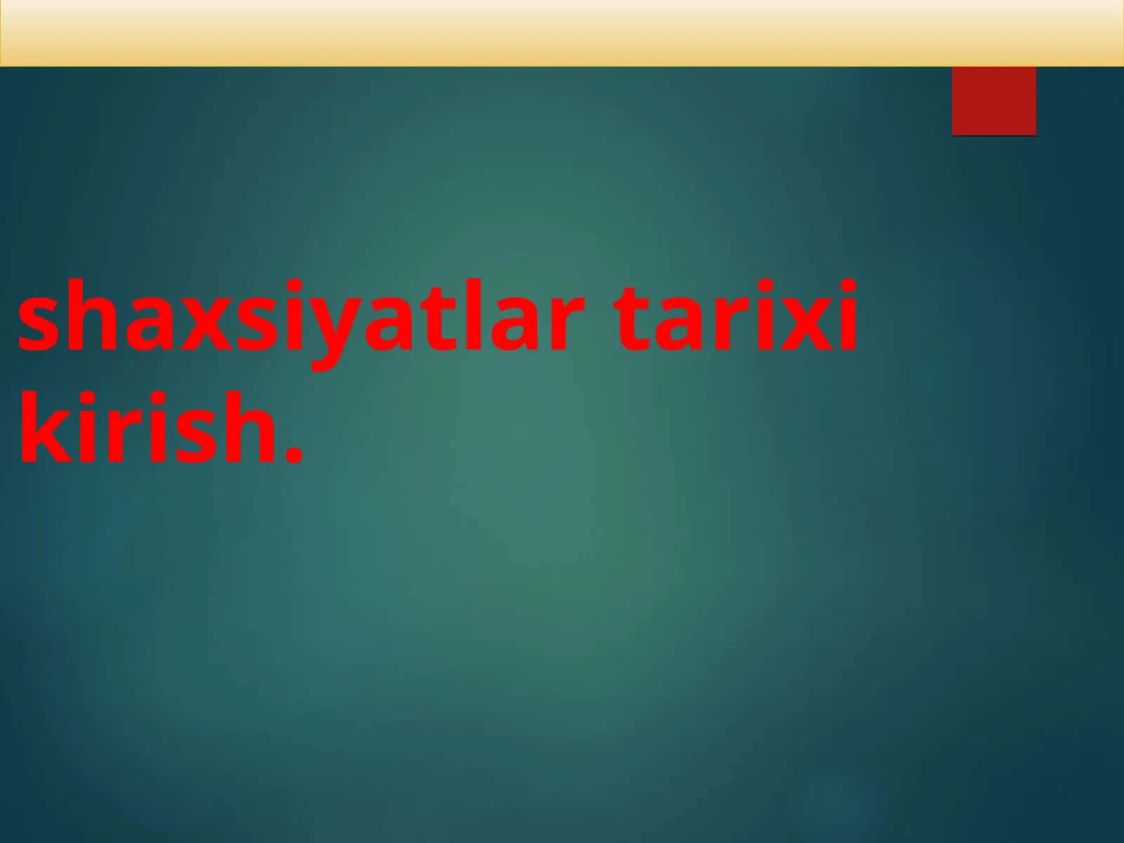 Shaxsiyatlar tarixi