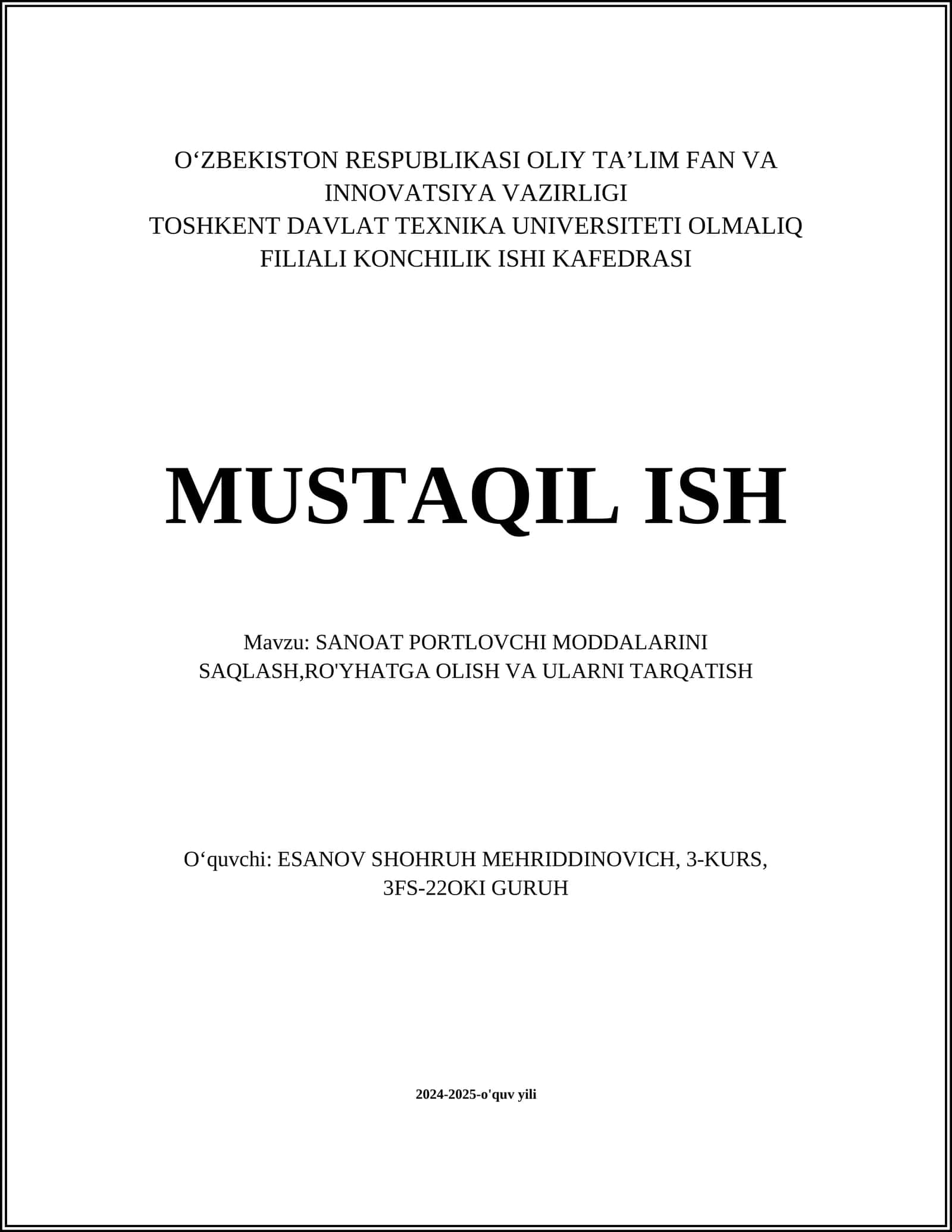 Sanoat portlovchi moddalarini saqlash, Ro'yxatga olis va ularni tarqatish